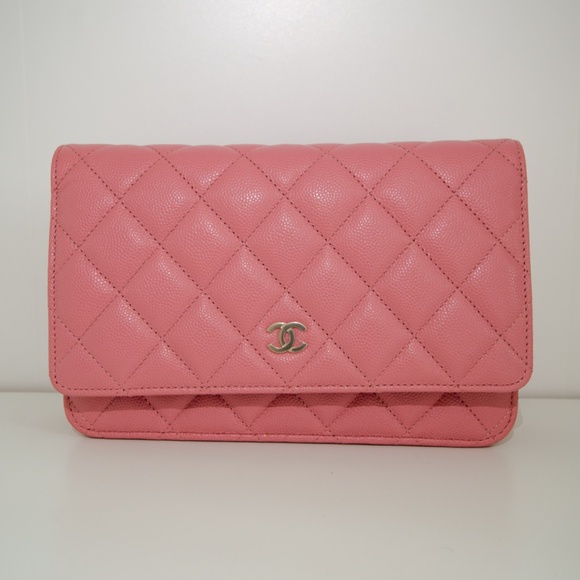 CHANEL 22C Pink Caviar Wallet on Chain NEW - Picture 7 of 10